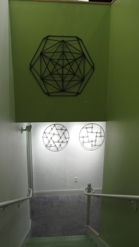 IcoDo Mandala and LinkRods (view from stairs)